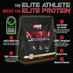Labrada Hydro vanilla scoop conveys quick protein boost after workouts