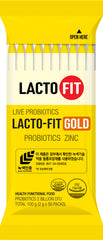 LACTO-FIT Chongkundang Gold multi-strain formula supports digestive comfort throughout the day.