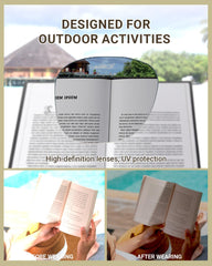 Gafas LADEESSE de lectura con sol violeta, 2 en 1 para sol y lectura.