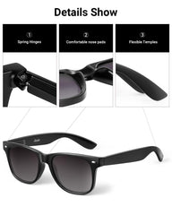 LADEESSE UV400 lenses protect from UVA/UVB glare in bright sun