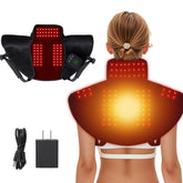 LAFCARE red light wrap around neck and shoulders for targeted relief and relaxation.