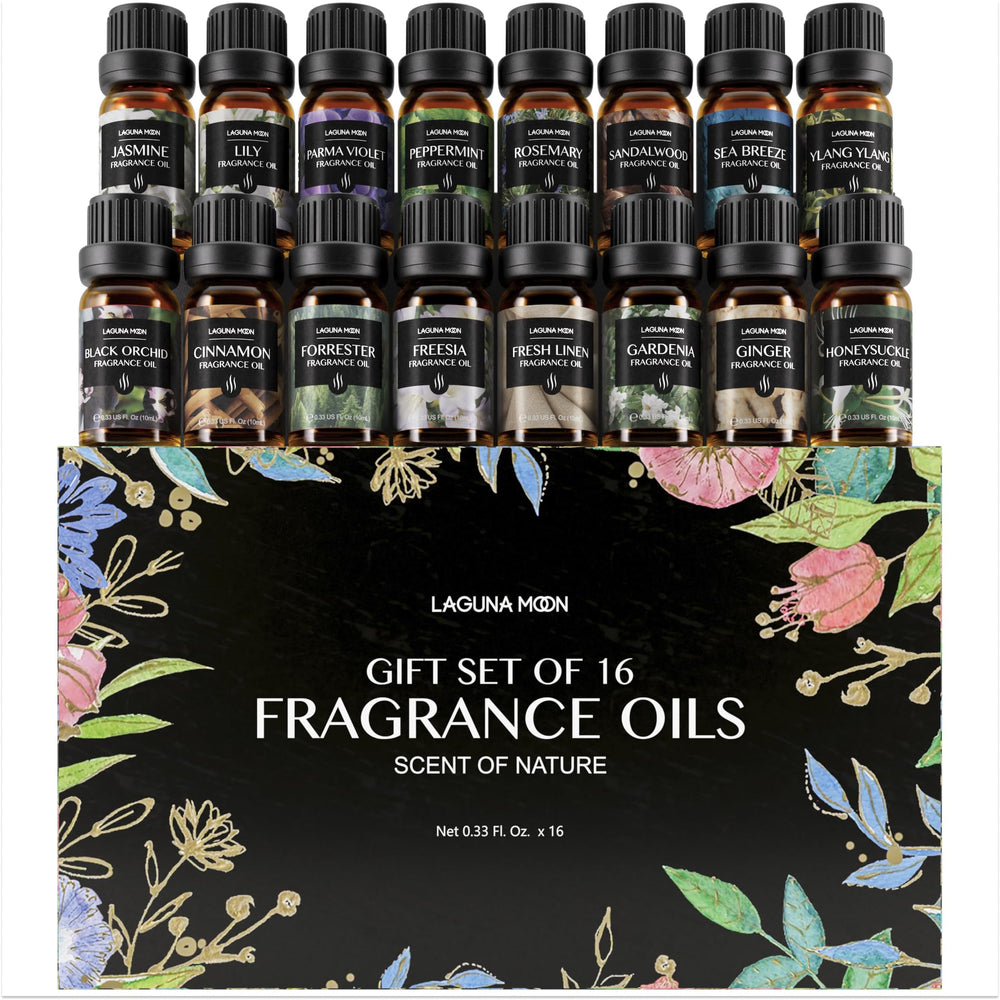 Lagunamoon Gardenia fragrance oil bottle for diffusers and DIY projects.