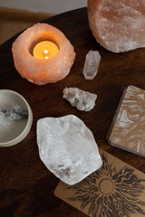 LAIDANLA Clear Quartz raw stone set arranged for display and home decor.