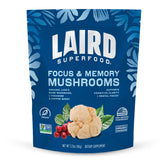 Laird Superfood Focus mushroom blend bag highlighting Lion's Mane and Coffee Berry for daily focus
