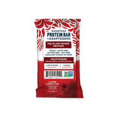 Laird Superfood vegan gluten-free protein bar emphasizing plant-based protein and fiber per serving.