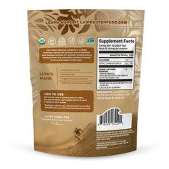 Laird Superfood Lions Mane powder in coffee cup supports focus naturally.