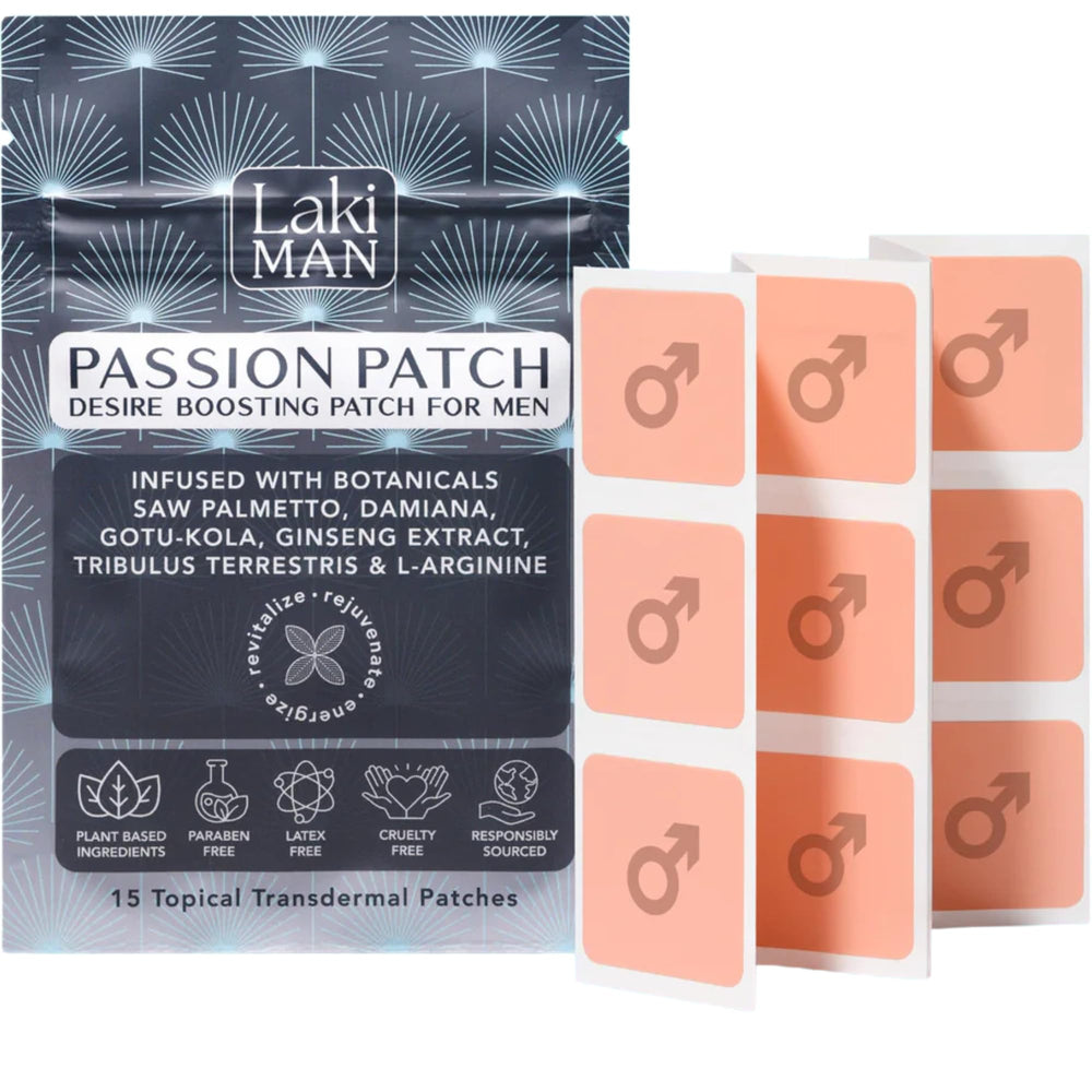 Laki Naturals Passion Patch for Men pack of 15 in a box for discreet wellness