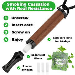 LAMKHOO mint pod refill pack provides continuous mint inhalation on the go.