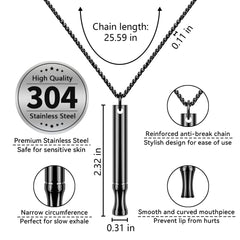 LAMKHOO Breathing Necklace discreet design supports anxiety relief on the go