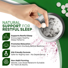 Kosher-certified Landau Melty Melatonin label signals dietary compatibility