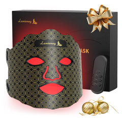 Lanieney red light mask front view for full-face coverage at home