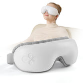 LAOBEN eye massager unfolded showing light-blocking design for daytime naps