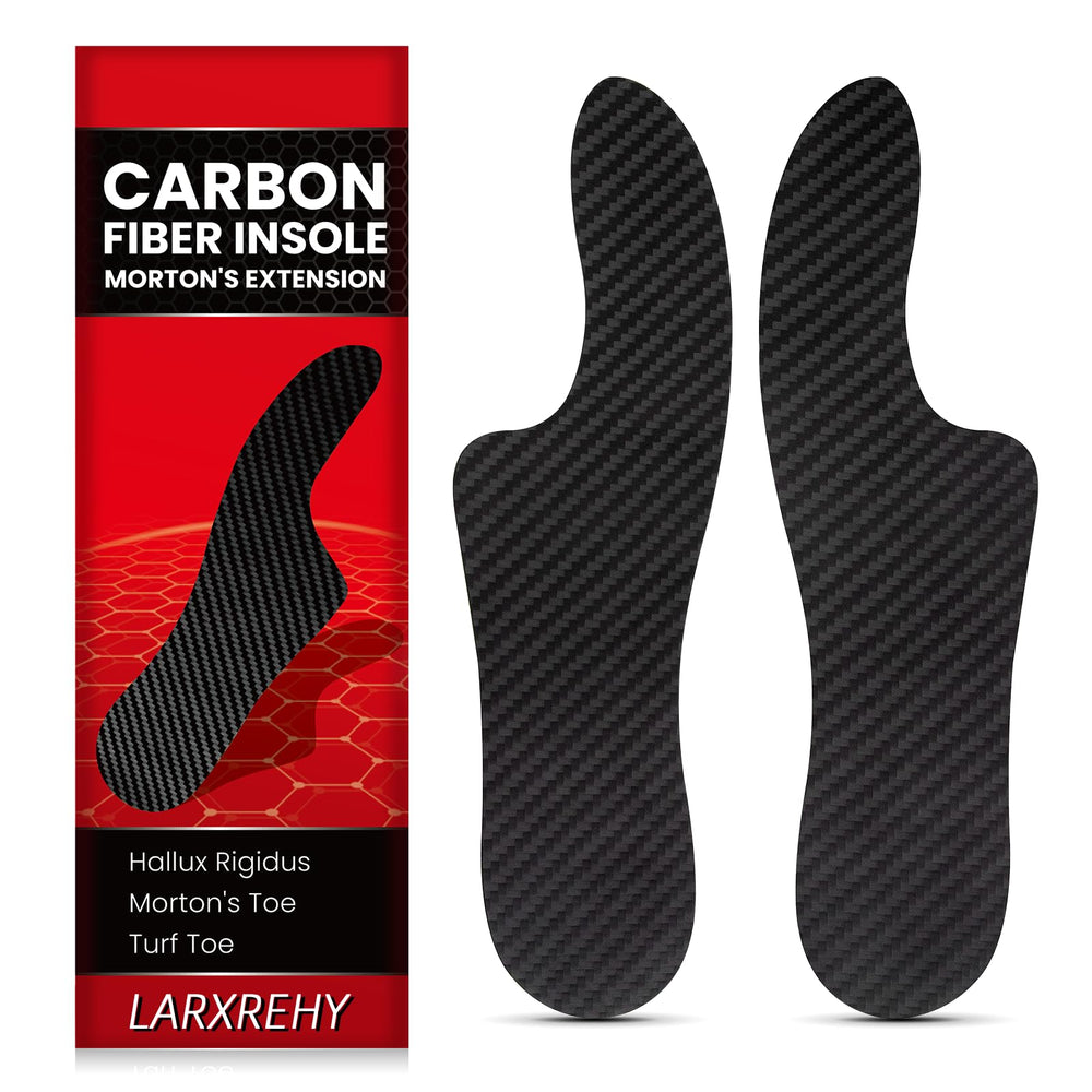 LARXREHY carbon fiber insole crescent shape offers targeted arch support.