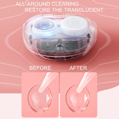 Lasiyanor contact lens cleaner mirror tweezers for precise lens handling during cleaning.
