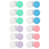 Lasiyanor estuche lentes coloridos de 12 piezas, fácil de identificar y llevar.