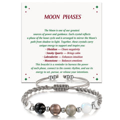 LAVEIR Moon Phase Bracelet design showing lunar cycle for mindful wear.
