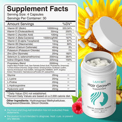 Lazpowfi Biotin capsules ready to swallow for stronger hair and nails