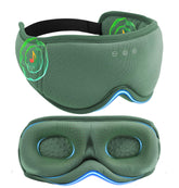 LC-dolida BambooCotton 3D Bluetooth Sleep Mask, front view with comfortable contours reducing eye pressure