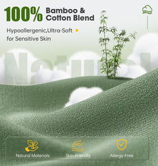 LC-dolida BambooCotton 3D Bluetooth Sleep Mask worn on face for a gentle fit on sensitive skin