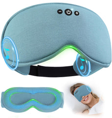LC-dolida bamboo weighted sleep mask front view with total blackout and soothing pressure