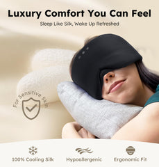 LC-dolida Sleep Mask with HD sound and dual speakers for immersive listening.