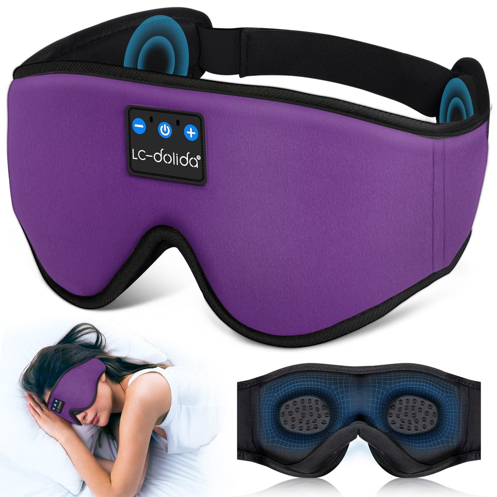 LC-dolida Sleep Headphones with Bluetooth headband for hands-free listening on the go.