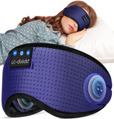 LC-dolida sleep headphones integrated in eye mask for hands-free music during sleep