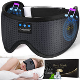 LC-dolida sleep headphones mask worn on eyes for restful night