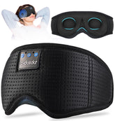 LC-dolida sleep headphones mask on bed for relaxed audio-friendly rest