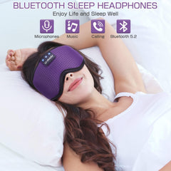 LC-dolida sleep mask being worn for a secure comfortable fit