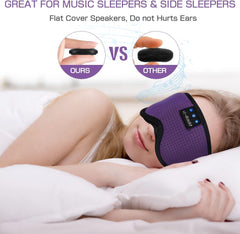 LC-dolida sleep mask earbuds in use delivering private audio