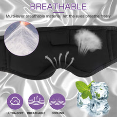 LC-dolida sleep mask fabric texture highlights soft breathable material for comfort