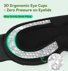 LC-dolida 3D eye cups deliver zero-pressure comfort for side sleepers