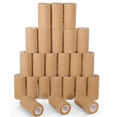 LDIWEE 24-pack bandage wrap bundle in brown for bulk home first aid