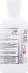 Close-up texture of Leader Calamine Clear Lotion drying on skin.