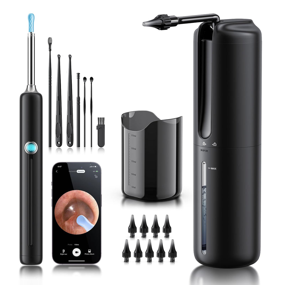 Lebbtl ear-wax-removal-system front view for easy at-home cleaning.