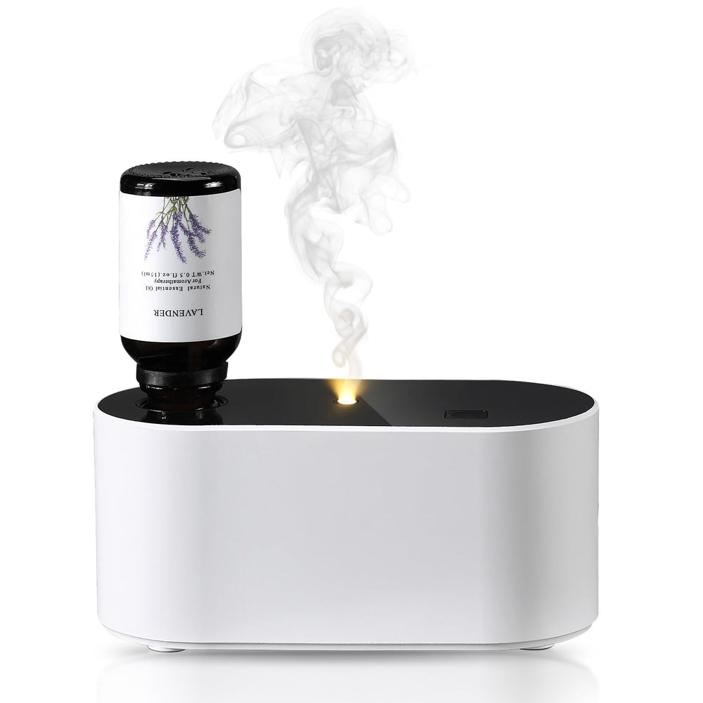 Lecdura waterless diffuser front view, compact design for discreet aromatherapy anywhere.