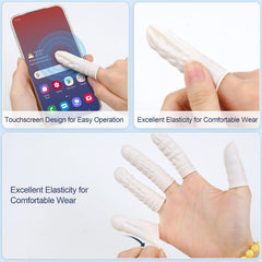 Protector de dedo LECWELL con compatibilidad táctil para usar pantallas con protección.