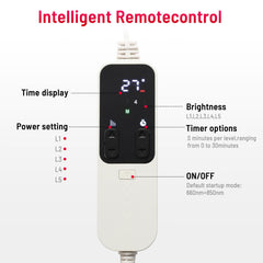 LEDINO 360-degree rotating head reaches back and shoulders with ease.