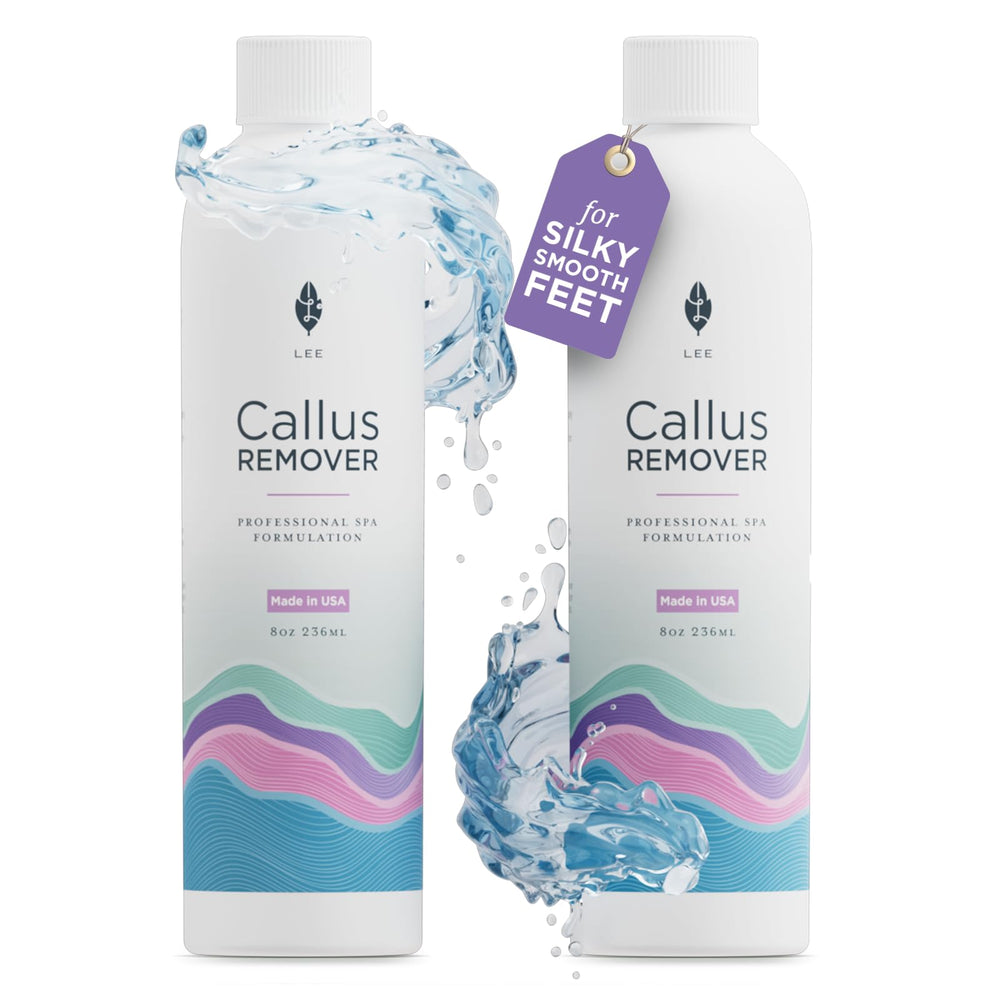 Lee Beauty Pro gel callus remover for feet softens dry skin for smoother heels.