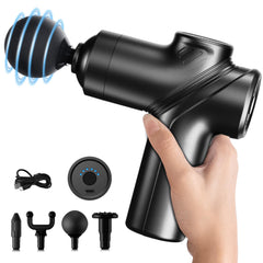 LEERCON deep tissue massage gun front view for portable muscle relief.