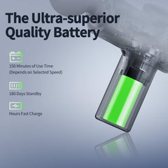 LEERCON 1500mAh battery powers up to 150 minutes of use.