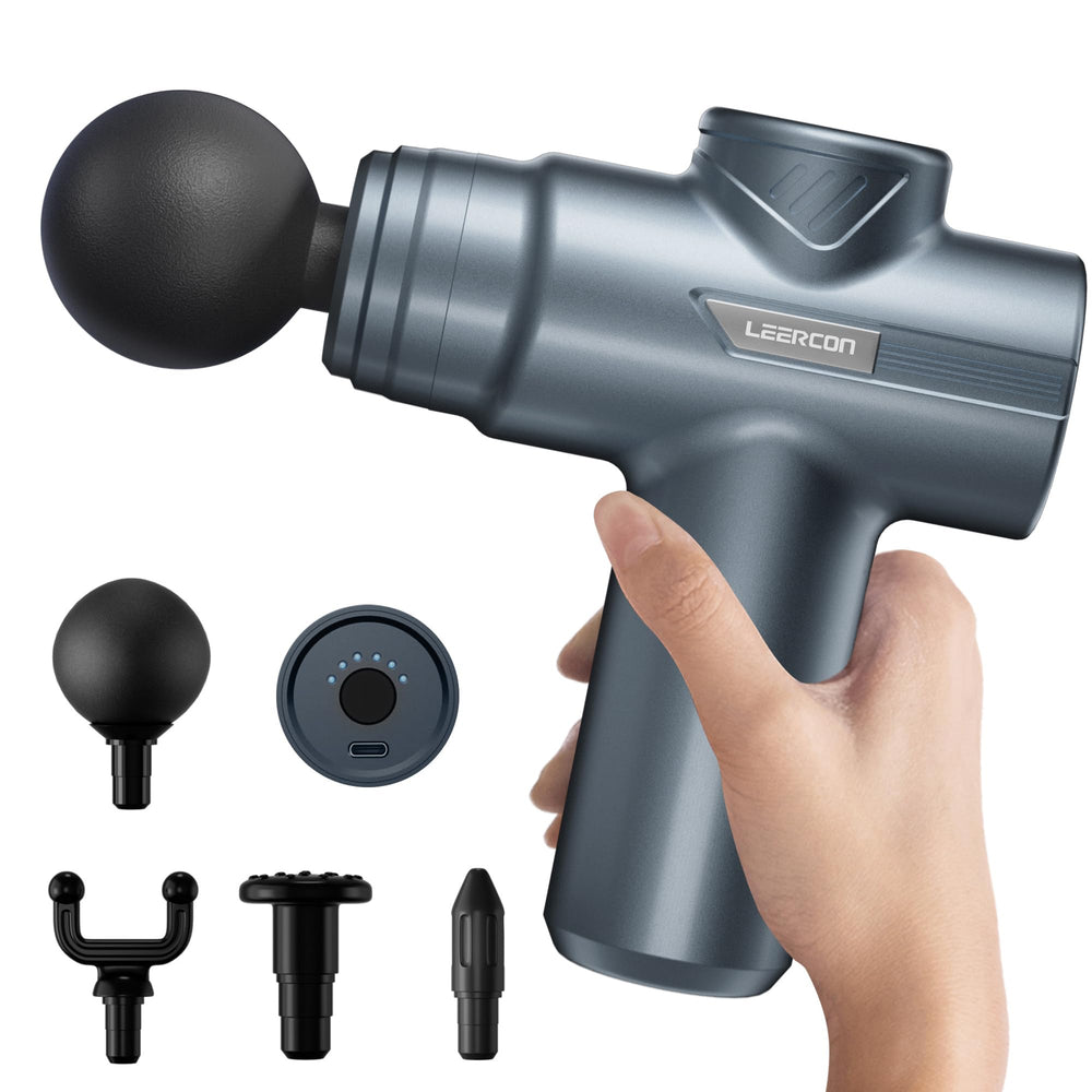 LEERCON Mini Massage Gun with compact design for easy at-home relief.