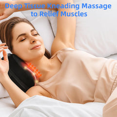 LEERCON massager used cordless in a cozy living room.