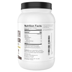 Scoop of Left Coast Performance vanilla bone broth powder for easy serving