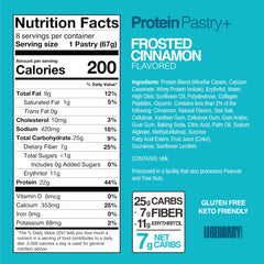 Legendary Foods 22g protein pastry bar displayed as a high-protein, low-carb option