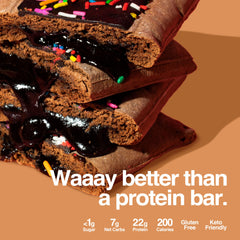 Legendary Foods gluten-free pastry bite highlighting gluten-conscious chocolate flavor.