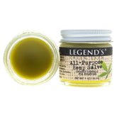 Legend's Creek Herbal Salve jar front for versatile all-purpose skin relief.