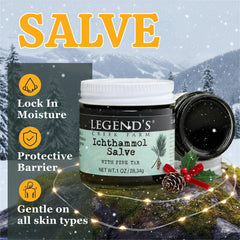 Legend's Creek Farm ichthammol 20 percent drawing salve for splinters.