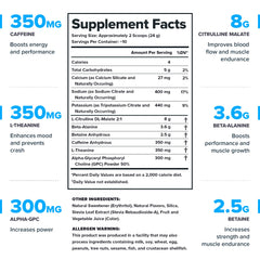 LEGION Pulse Fruit Punch scoop shows precise measurement for consistent servings.